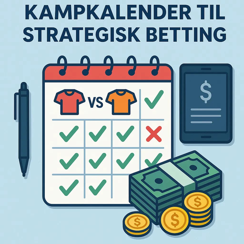 Brug af kampkalender til strategisk betting