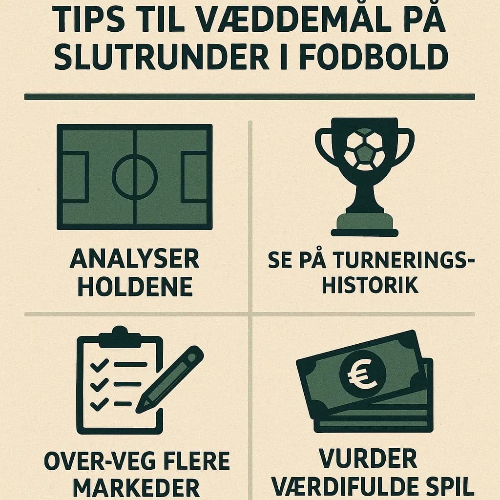 Tips til væddemål på slutrunder i fodbold