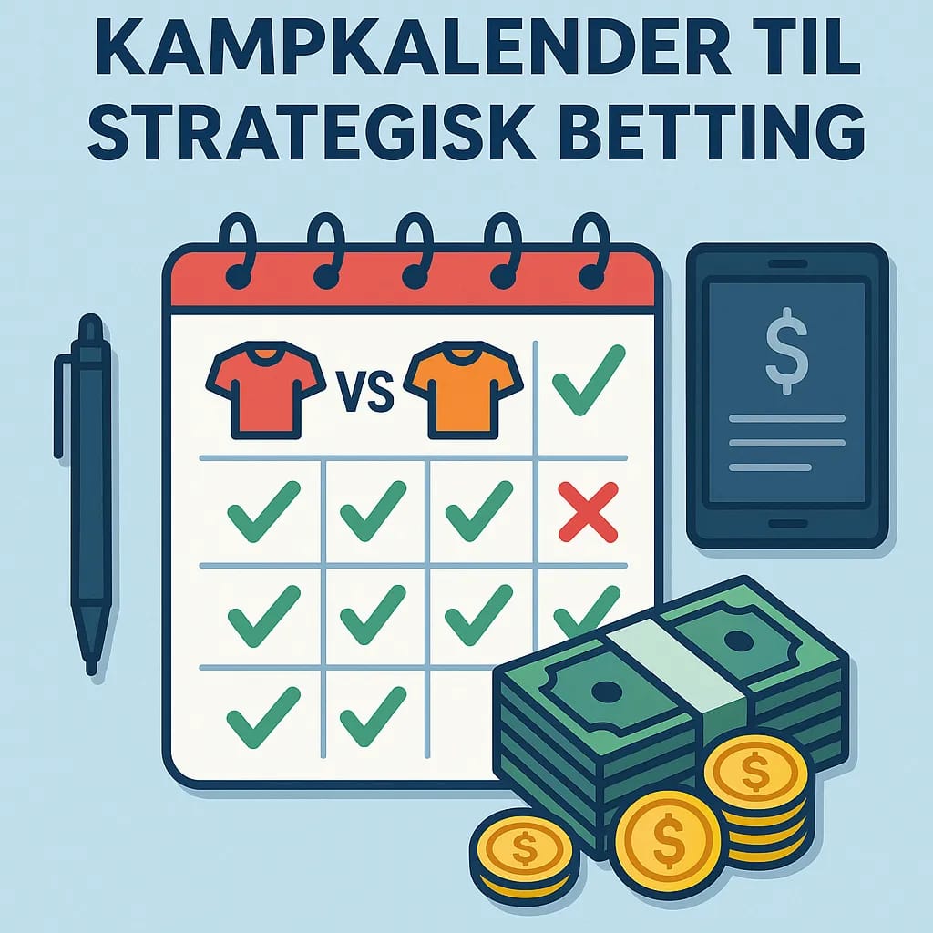 Brug af kampkalender til strategisk betting